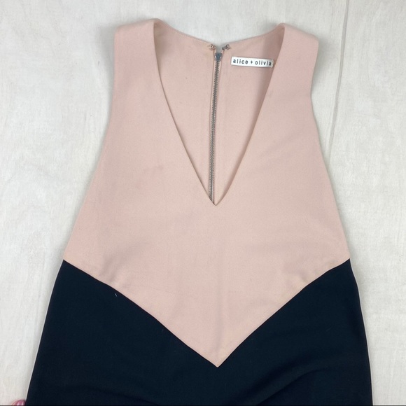Alice + Olivia Maya Colorblock Racerback Dress - Picture 7 of 11